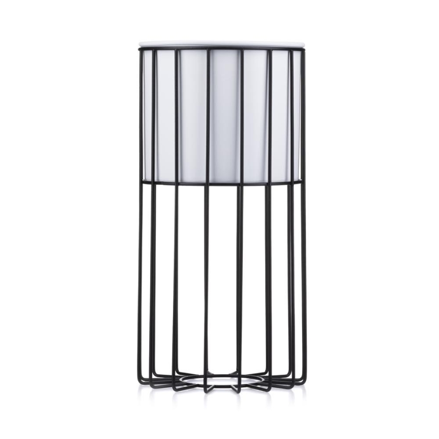 Μεταλλικό κασπώ LOFT 42x20 cm μαύρο/λευκό