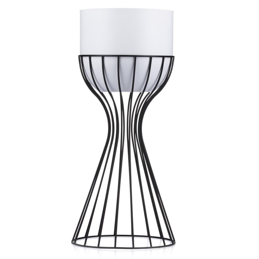 Μεταλλικό κασπώ LOFT 46x20 cm μαύρο/λευκό