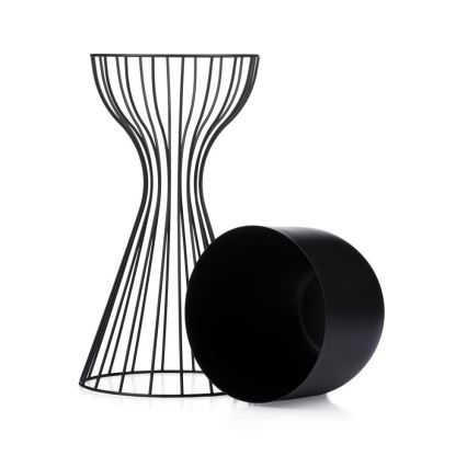 Μεταλλικό κασπώ LOFT 46x20 cm μαύρο