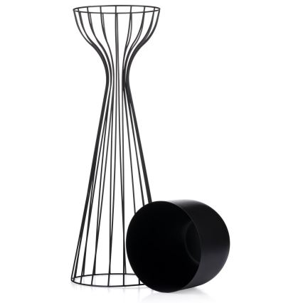 Μεταλλικό κασπώ LOFT 68x20 cm μαύρο