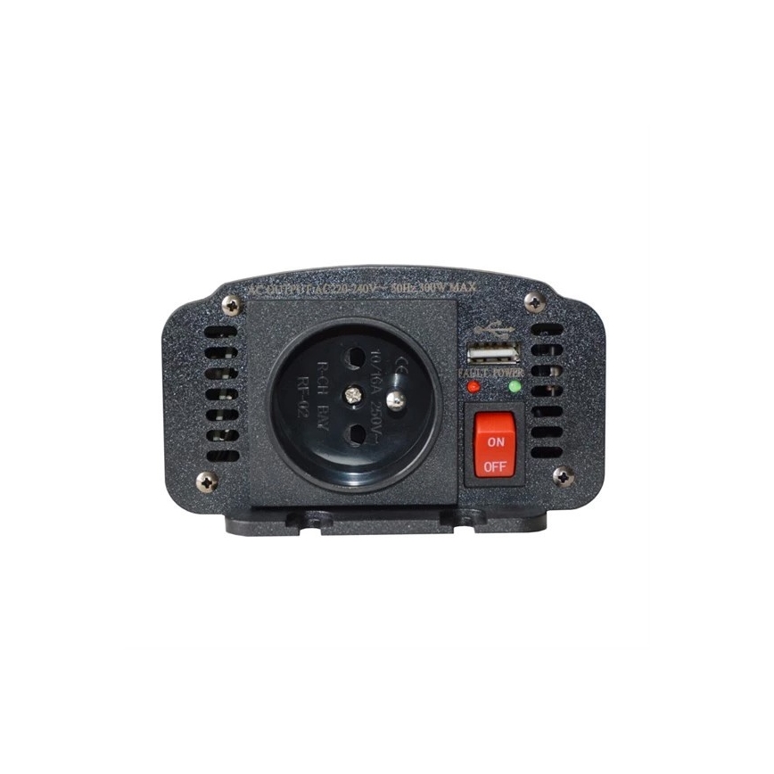 Μετατροπέας τάσης 300W/12/230V με θύρα USB
