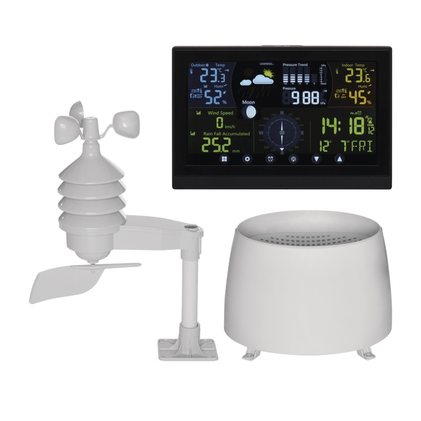 Μετεωρολογικός σταθμός ασύρματος 5V/3×AAA + 4xAA