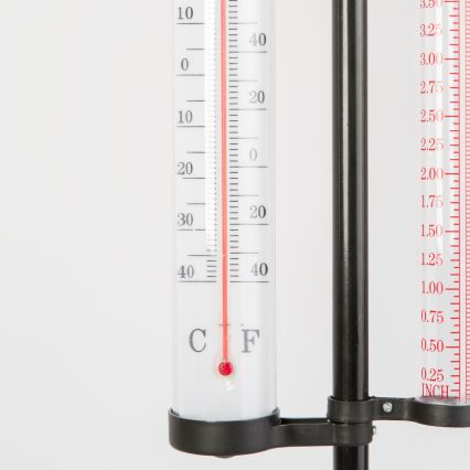 Μετεωρολογικός σταθμός κήπου 3-σε-1 145 cm μαύρος