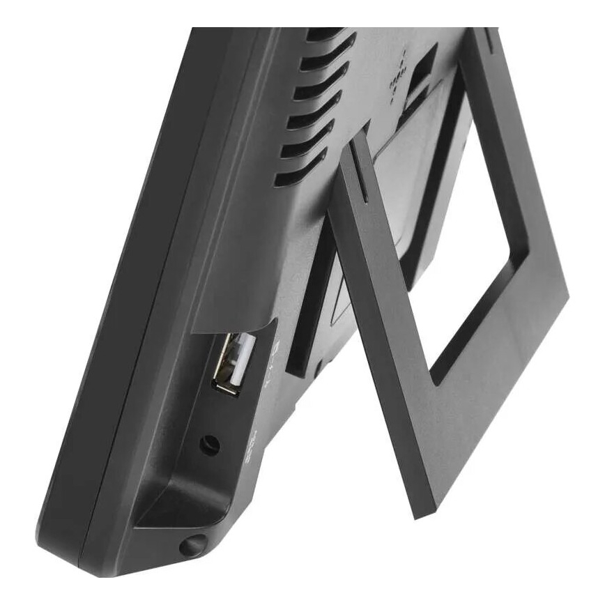 Μετεωρολογικός σταθμός με οθόνη LCD GoSmart 230V/3xAAA + 2×AAA Wi-Fi Tuya μαύρο