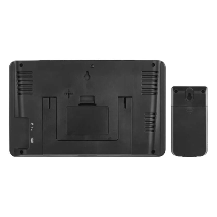 Μετεωρολογικός σταθμός GoSmart με οθόνη LCD, 230V/3xAAA + 2×AAA, Wi‑Fi Tuya, μαύρος