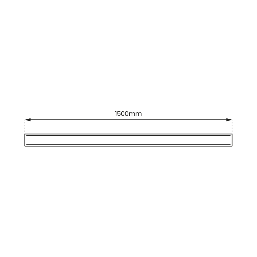 Μαγνητική ράγα MAGNETIC TRACK 1,5 m μαύρο