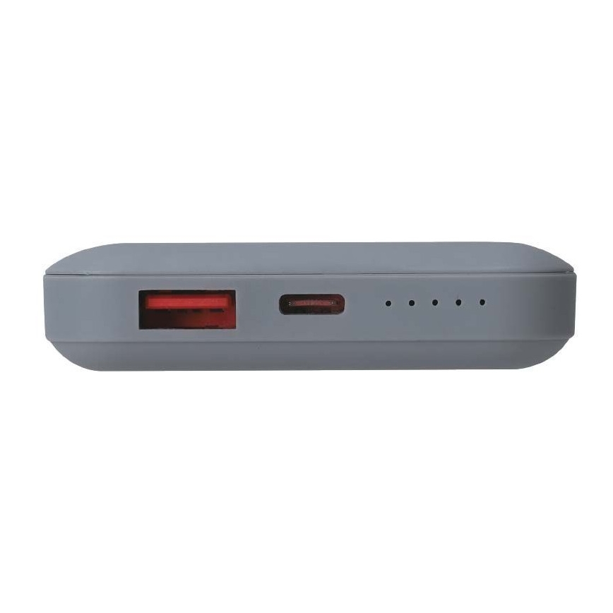 Μαγνητικό Power Bank με ασύρματη φόρτιση Power Delivery 10 000mAh/20W/3,7V γκρι