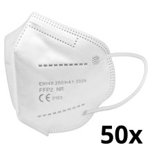 Μάσκα προστασίας παιδικό μέγεθος FFP2 Kids NR CE 0370 λευκό 50 τμχ