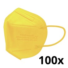 Μάσκα προστασίας παιδικό μέγεθος FFP2 ROSIMASK MR-12 NR κίτρινο 100τμχ