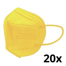 Μάσκα προστασίας παιδικό μέγεθος FFP2 ROSIMASK MR-12 NR κίτρινο 20τμχ