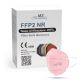 Μάσκα υψηλής προστασίας FFP2 NR CE 0598 ροζ 1τμχ
