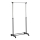 Μεταλλική κρεμάστρα δαπέδου 170x88 cm μαύρο/γυαλιστερό χρώμιο