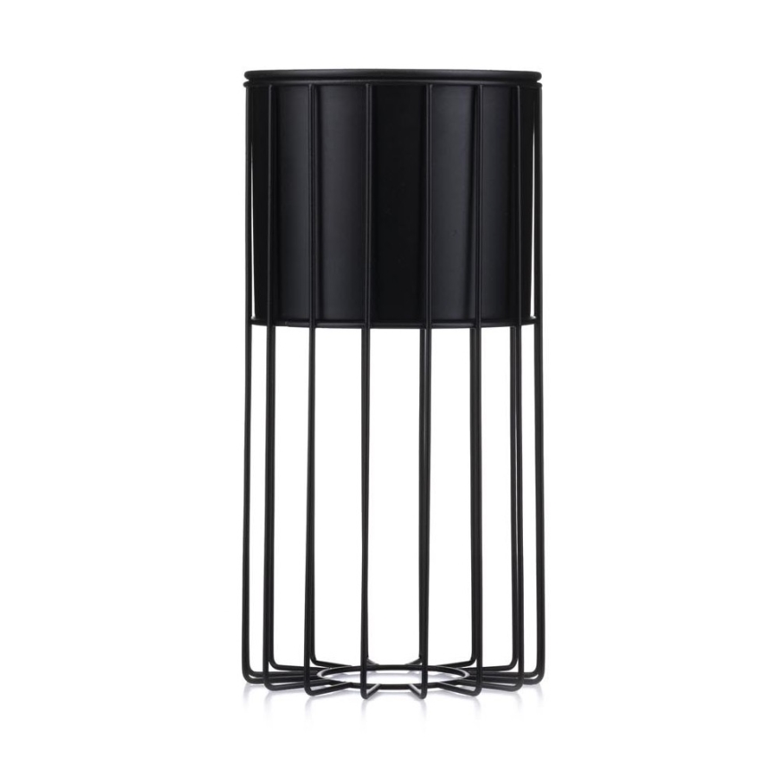 Μεταλλικό κασπώ LOFT 42x20 cm μαύρο