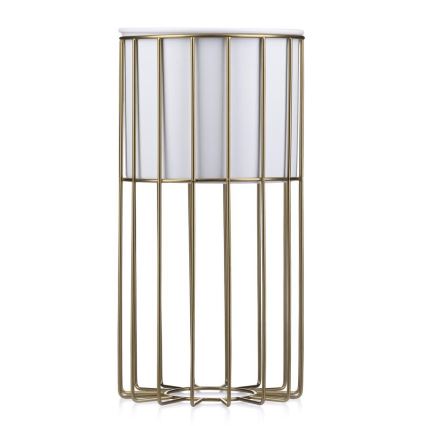 Μεταλλικό κασπώ LOFT 42x20 cm χρυσαφί/λευκό