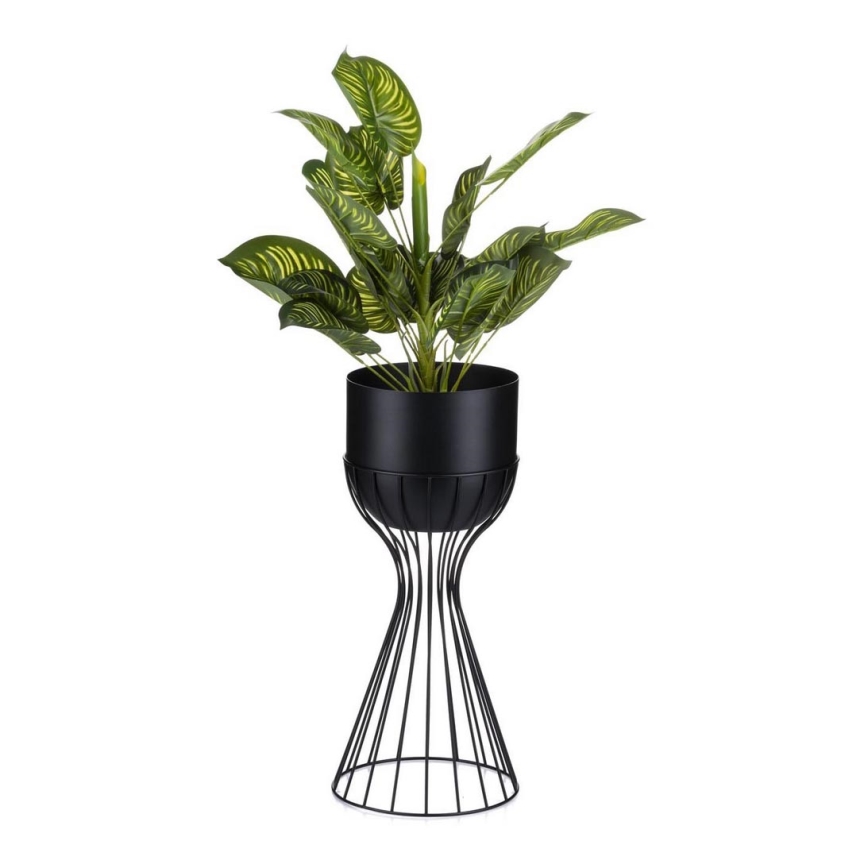 Μεταλλικό κασπώ LOFT 46x20 cm μαύρο