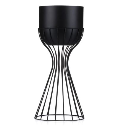 Μεταλλικό κασπώ LOFT 46x20 cm μαύρο