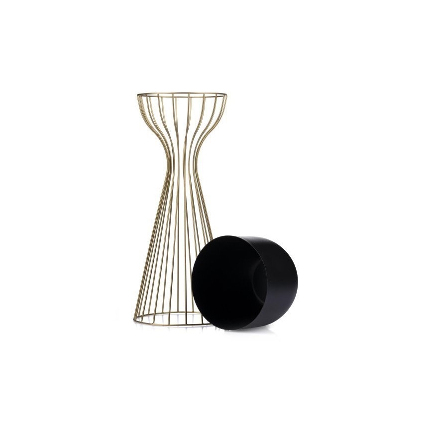 Μεταλλικό κασπώ LOFT 56x20 cm χρυσαφί/μαύρο
