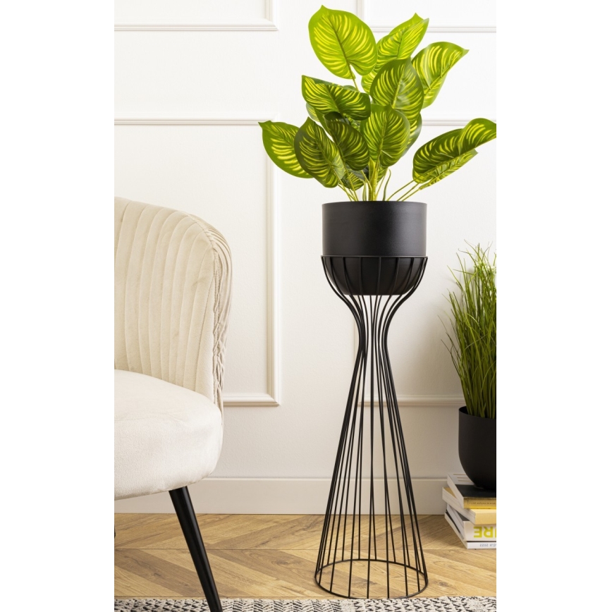 Μεταλλικό κασπώ LOFT 68x20 cm μαύρο