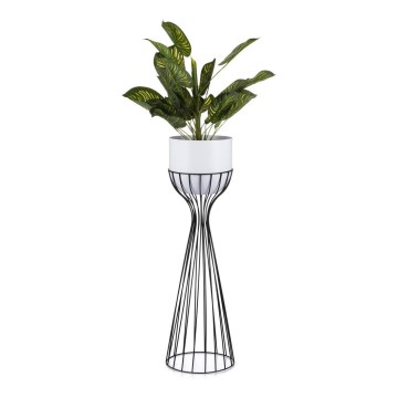 Μεταλλικό κασπώ LOFT 68x20 cm μαύρο/λευκό