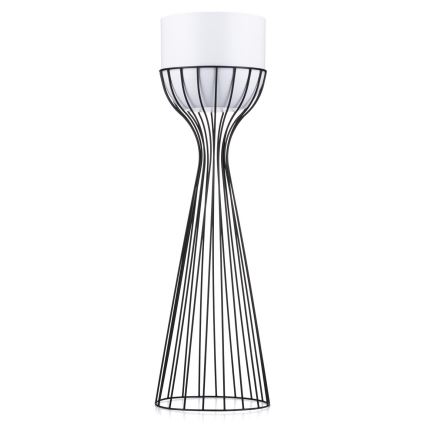 Μεταλλικό κασπώ LOFT 68x20 cm μαύρο/λευκό