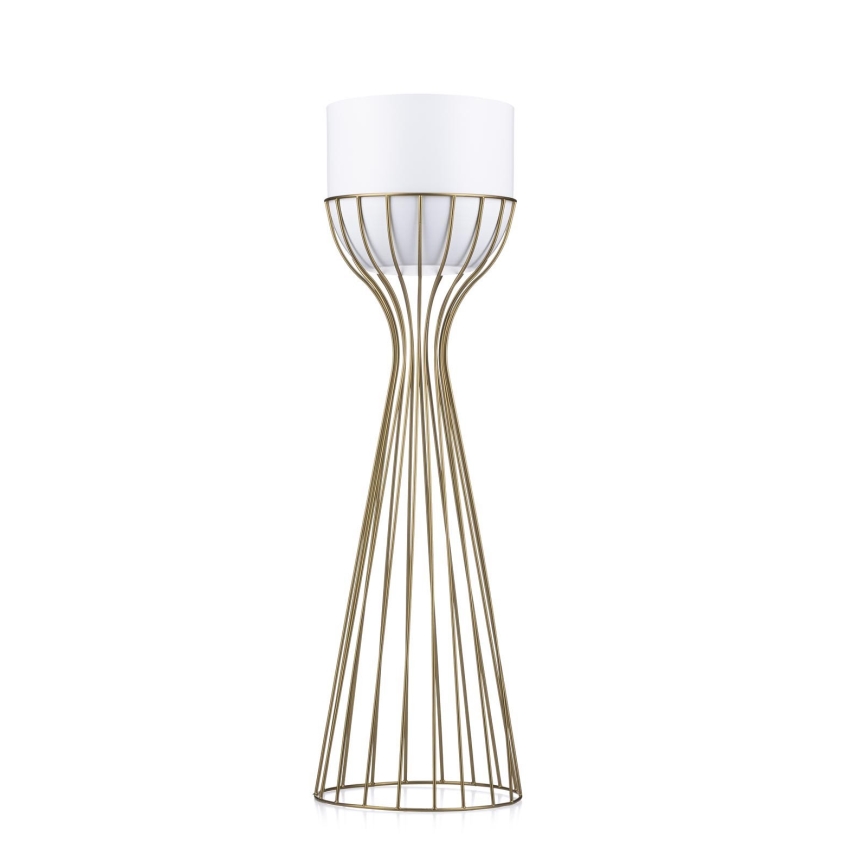 Μεταλλικό κασπώ LOFT 68x20 cm χρυσαφί/λευκό