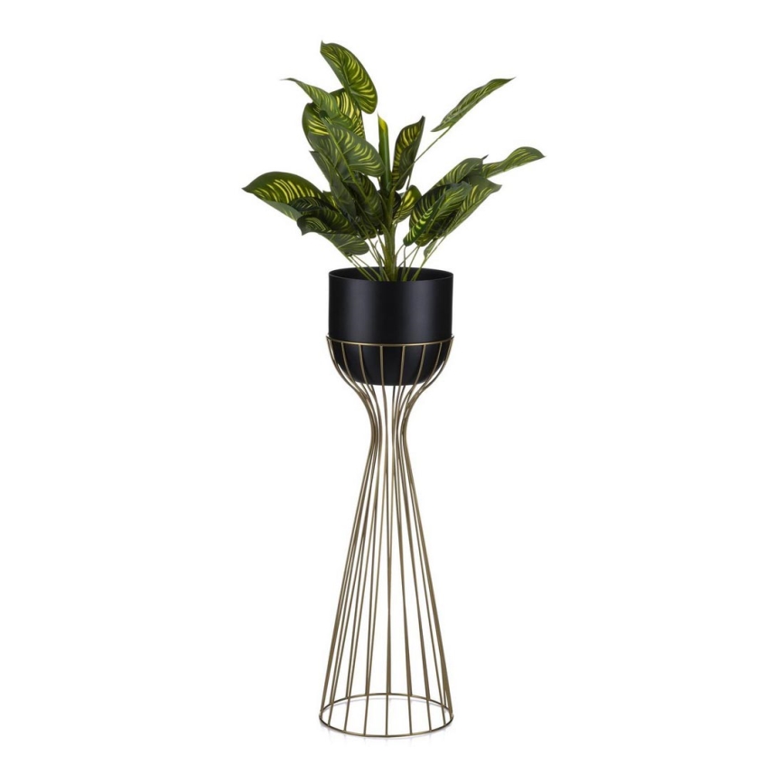 Μεταλλικό κασπώ LOFT 68x20 cm χρυσαφί/μαύρο