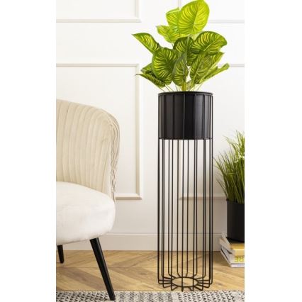 Μεταλλικό κασπώ LOFT 70x20 cm μαύρο