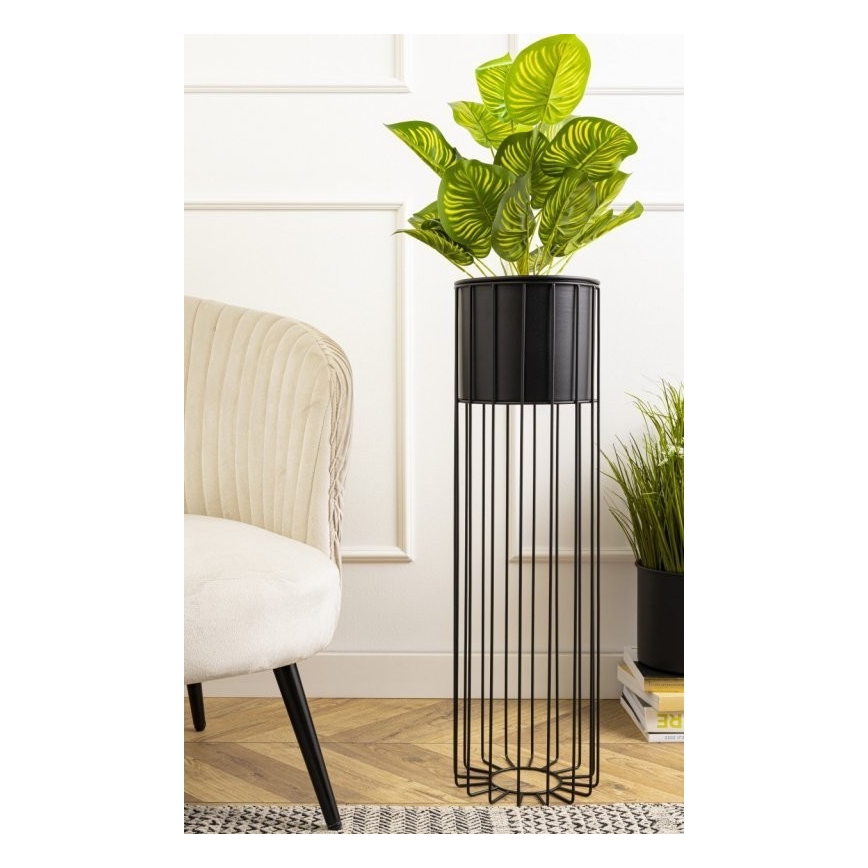 Μεταλλικό κασπώ LOFT 70x20 cm μαύρο