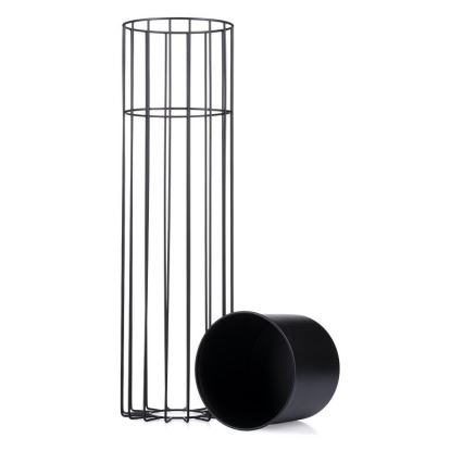 Μεταλλικό κασπώ LOFT 70x20 cm μαύρο