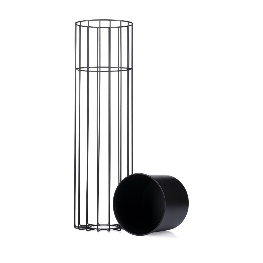 Μεταλλικό κασπώ LOFT 70x20 cm μαύρο