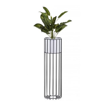 Μεταλλικό κασπώ LOFT 70x20 cm μαύρο/λευκό