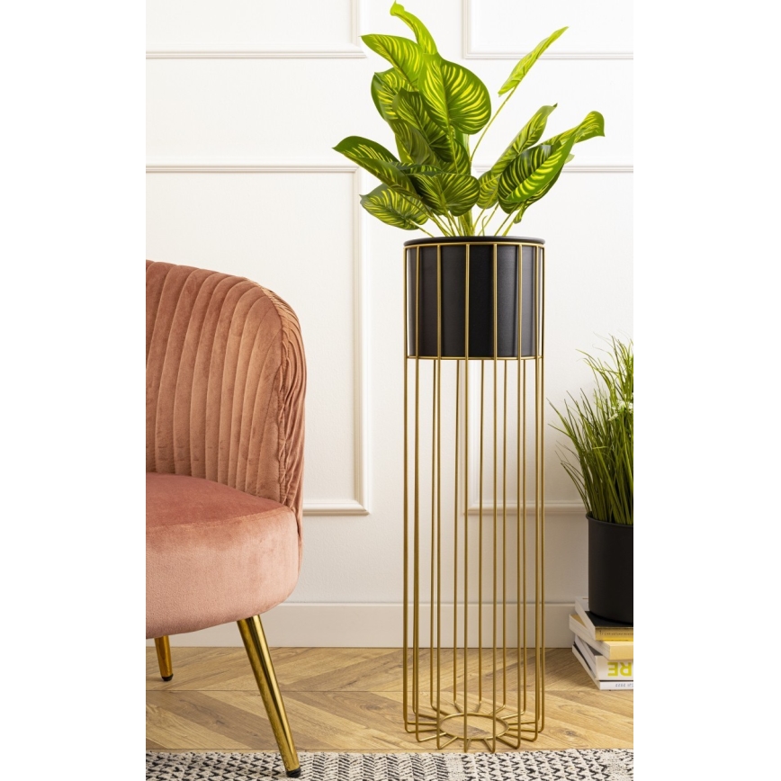 Μεταλλικό κασπώ LOFT 70x20 cm χρυσαφί/μαύρο