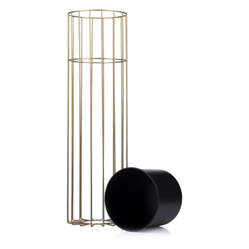 Μεταλλικό κασπώ LOFT 70x20 cm χρυσαφί/μαύρο
