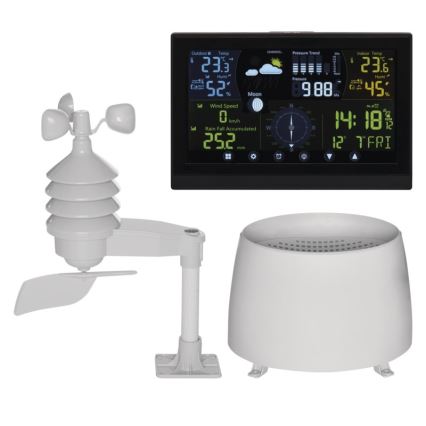 Μετεωρολογικός σταθμός ασύρματος 5V/3×AAA + 4xAA
