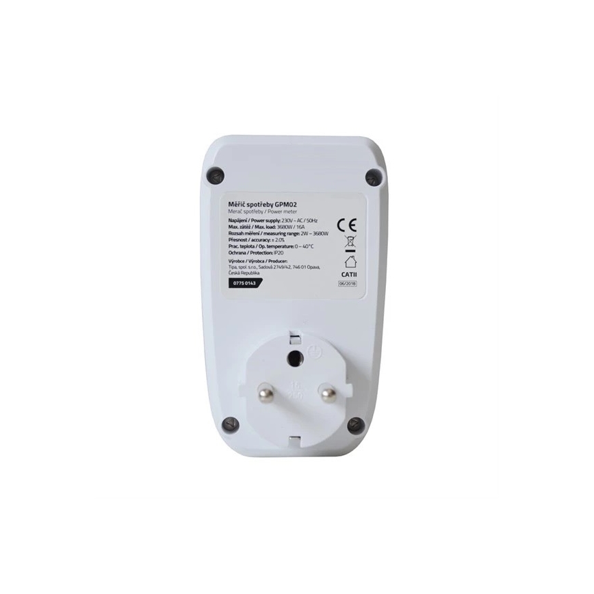 Μετρητής κατανάλωσης ρεύματος 3680W/230V