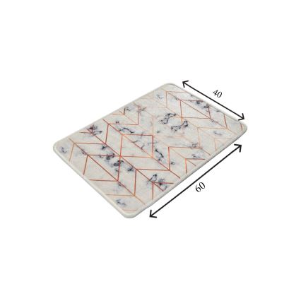 Μοκέτα μπάνιου MOREA 40x60 εκ. σε μπεζ χρώμα