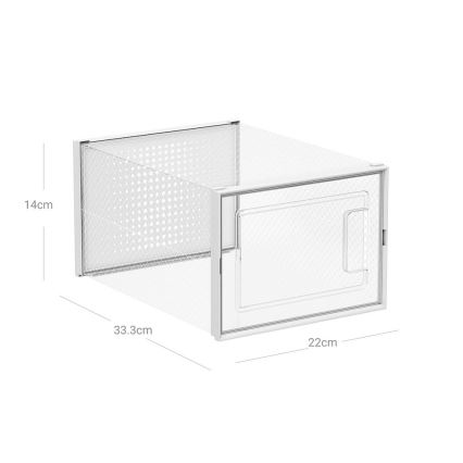 Μονάδα ραφιών με θήκες BOXIFY λευκή