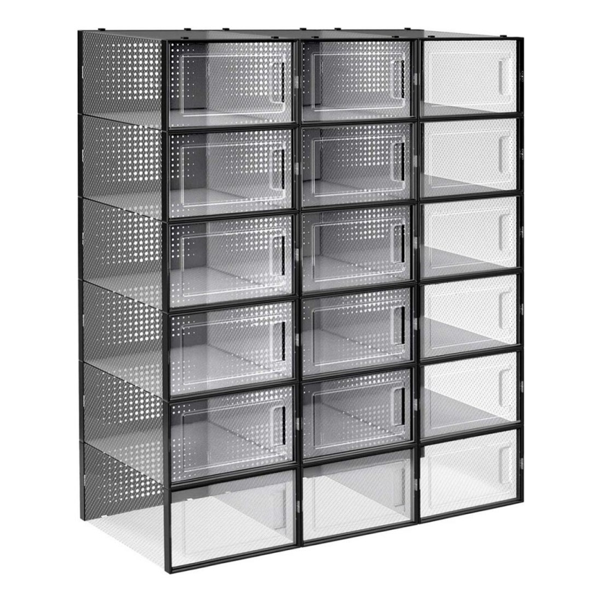 Μονάδα ραφιών με θήκες BOXIFY μαύρη