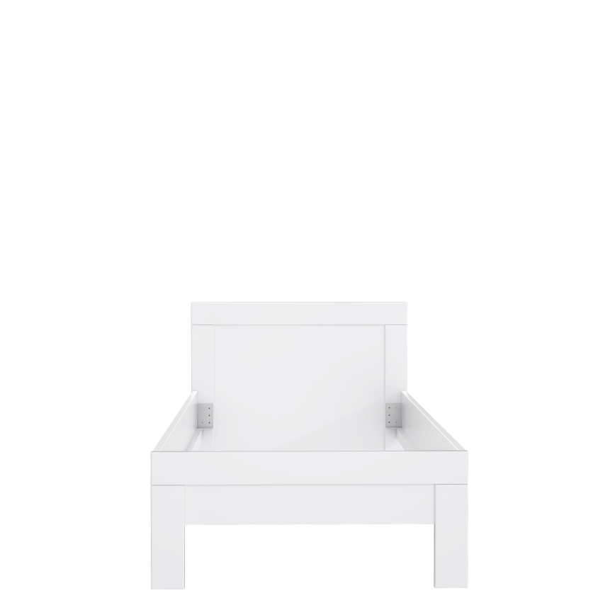 Μονό κρεβάτι SNOWIE 90x200 cm λευκό