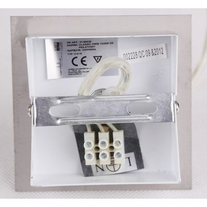 Μονόφωτο φωτιστικό οροφής ODEN 1xG9/40W/230V δ. 12 cm