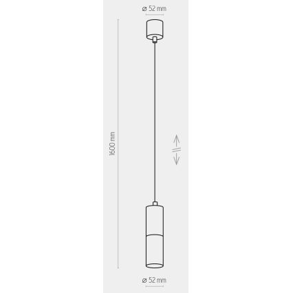 Μονόφωτο φωτιστικό ELIT 1xGU10/10W/230V μαύρο