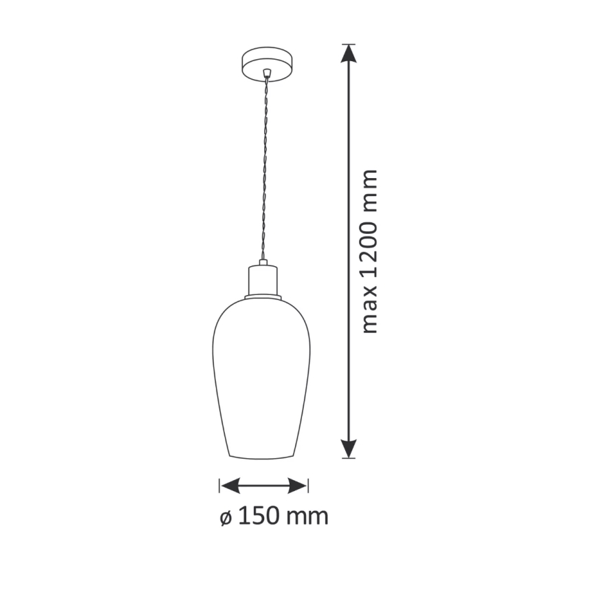 Μονόφωτο φωτιστικό οροφής LAGRI 1xE27/20W/230V