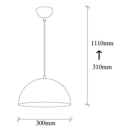 Μονόφωτο φωτιστικό οροφής SIVANI 1xE27/40W/230V λευκό