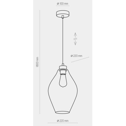 Μονόφωτο φωτιστικό οροφής TULON 1xE27/60W/230V