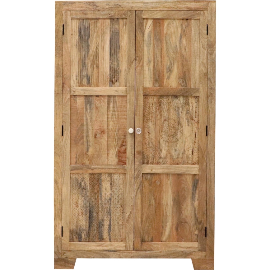 Ντουλάπα MANU 200x120 cm μασίφ ξύλο/μάνγκο