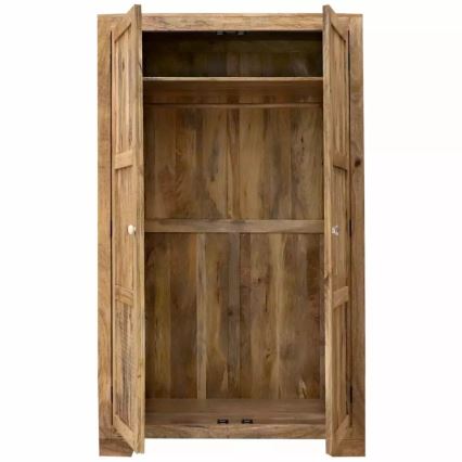 Ντουλάπα MANU 200x120 cm μασίφ ξύλο/μάνγκο