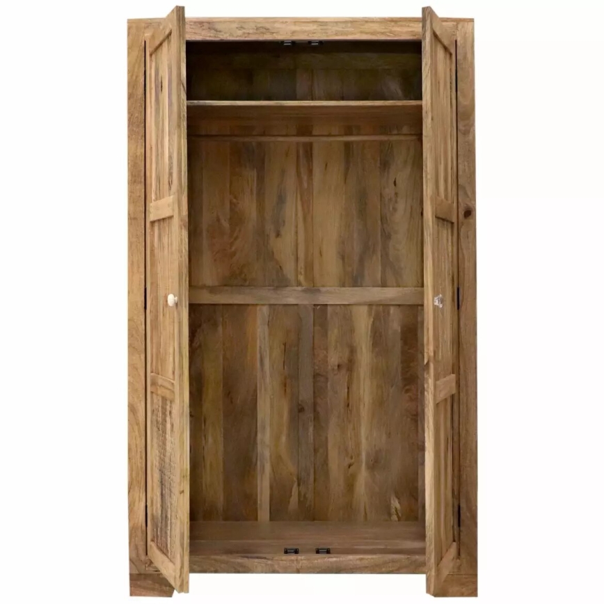 Ντουλάπα MANU 200x120 cm μασίφ ξύλο/μάνγκο