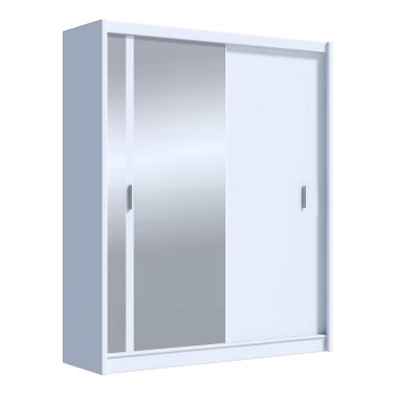 Ντουλάπα με καθρέφτη SABRINA 180x215 εκ. λευκή