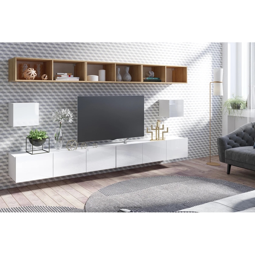 Ντουλάπι κρεμαστό PAVO 34x34 cm γυαλιστερό λευκό