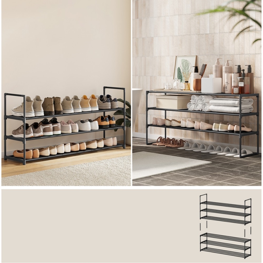 Ντουλάπι παπουτσιών ALVORO μαύρο